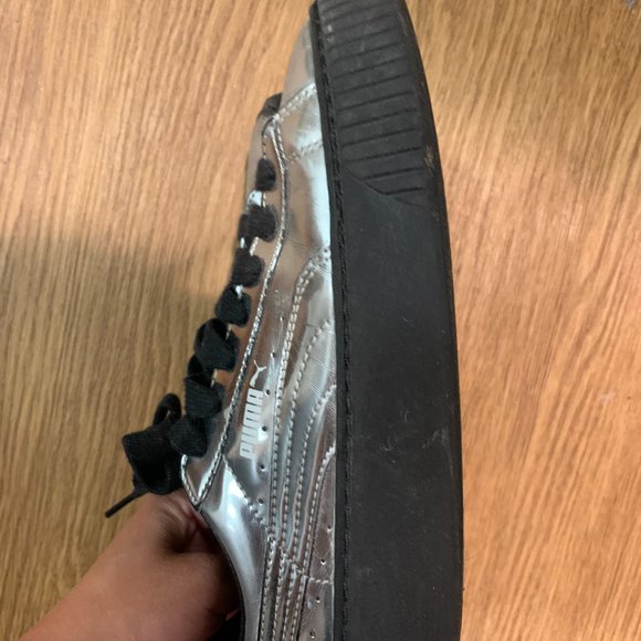 PUMA  BASKET CREEPER METALLIC WOMEN SIZE 6.5 - Picture 4 of 5